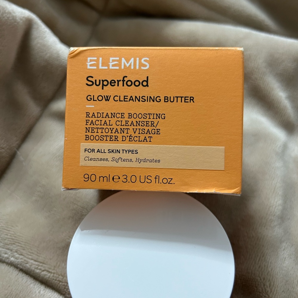ELEMIS Superfood Glow Cleansing Butter - Orange and White